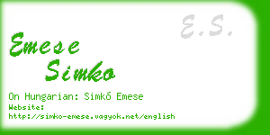 emese simko business card